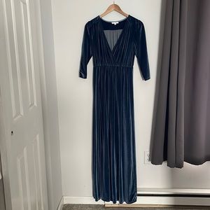 Blue maternity dress